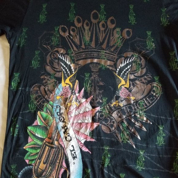Christian Audigier. Very Rare Vintage beautiful collectible t-shirt .  L… - Picture 4 of 16